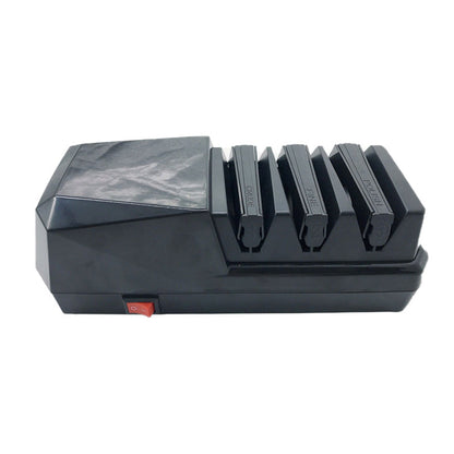 Professional 3-Stage Electric Knife Sharpener with Precision Angle Guide & Diamond Abrasive