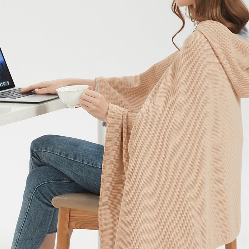 🎉Christmas Sale - 50% OFF🔥Portable Heated Hooded Blanket Shawl