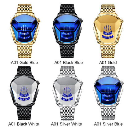 📢📢70 % OFF !!⏰Luxury Mens Racing Sport Rhombus Watch