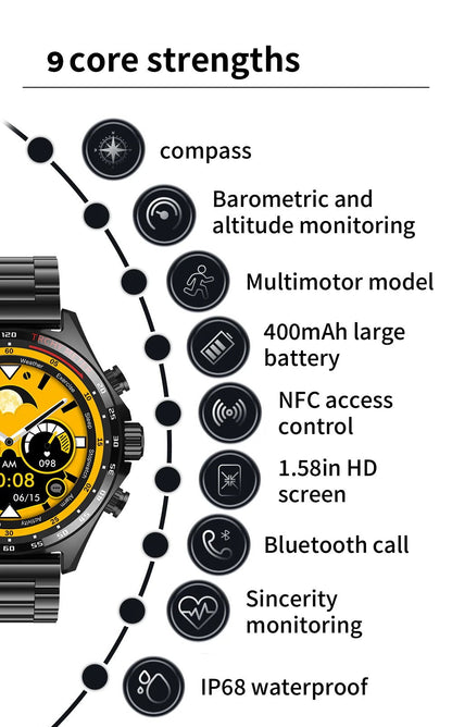 sk27 Smart Sports Watch Bluetooth Calling🔥