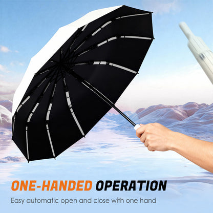 Durable Automatic Umbrella for Sun & Rain