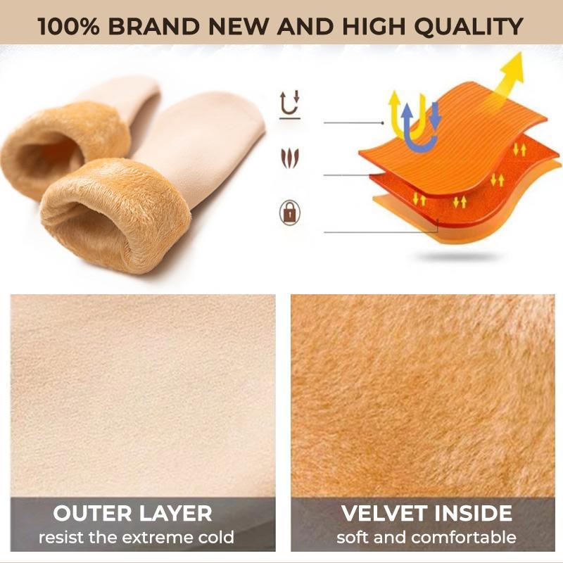 ⏰💃Last Day 40% OFF❄️🎁5/10PCS Unisex Thickened Fleece Lined Cold-Proof Winter Socks