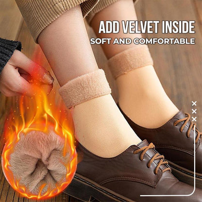 ⏰💃Last Day 40% OFF❄️🎁5/10PCS Unisex Thickened Fleece Lined Cold-Proof Winter Socks
