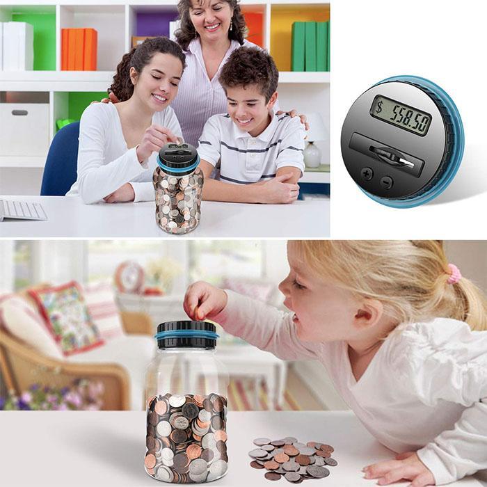 ⏰Watch Savings Grow – Digital Money Box with Auto Coin Counting & Target Setting
