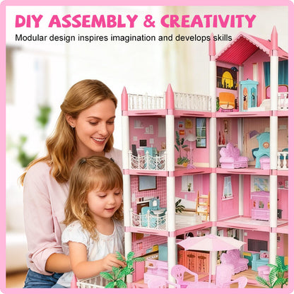 📢📢49% OFF!!⏰DIY Luminous Princess Castle Dollhouse