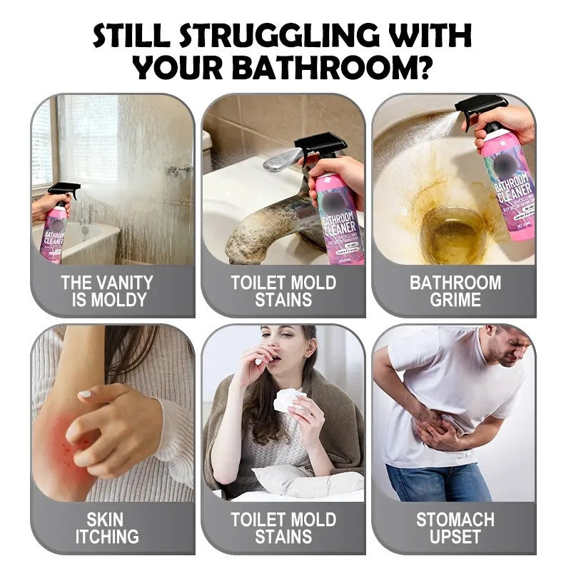 ❄️Summerfresh 50% OFF!✨Bathroom Limescale & Mould Stain Cleaner – Multi-Surface Spray