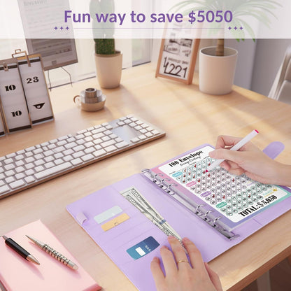 🔥LAST DAY SALE $9.99!!⚡50K+ SOLD!💝Savings Challenges Book with Envelopes💸
