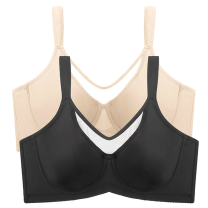 Women's Elegant Sheer Full Coverage Plus Size Bra