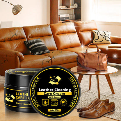 ⏰Buy 1 Get 1 Free✨Leather Care & Cleaning Cream with Sponge🧼