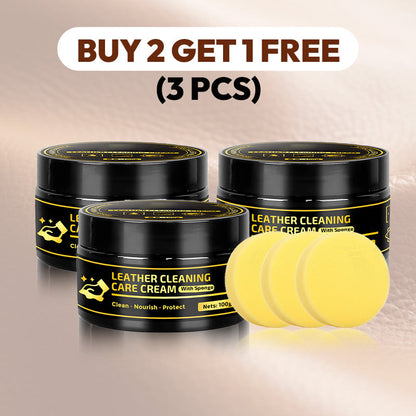 ⏰Buy 1 Get 1 Free✨Leather Care & Cleaning Cream with Sponge🧼