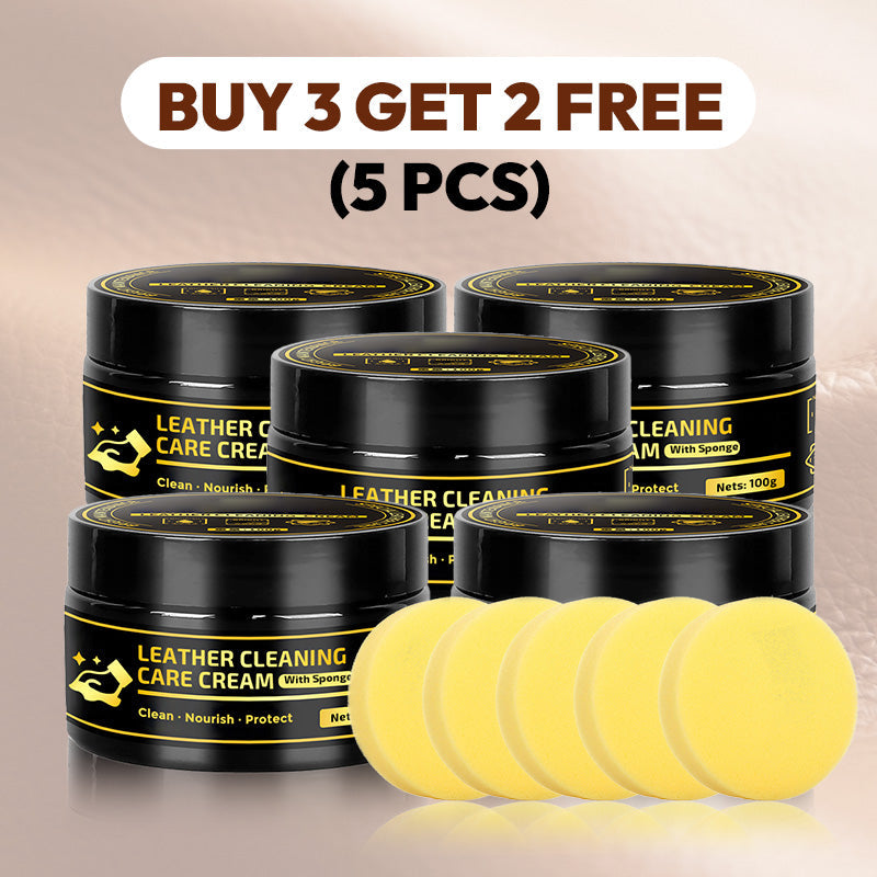 ⏰Buy 1 Get 1 Free✨Leather Care & Cleaning Cream with Sponge🧼