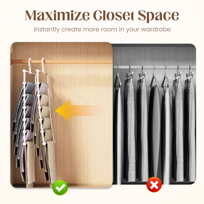 Space-Saving Multi-Layer Pants Hanger