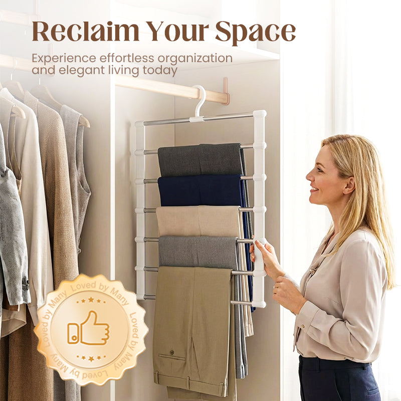 Space-Saving Multi-Layer Pants Hanger