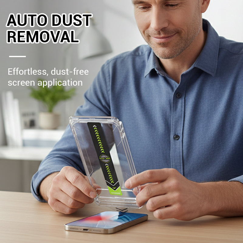 Dust-Removal Tempered Glass Screen Protector Kit