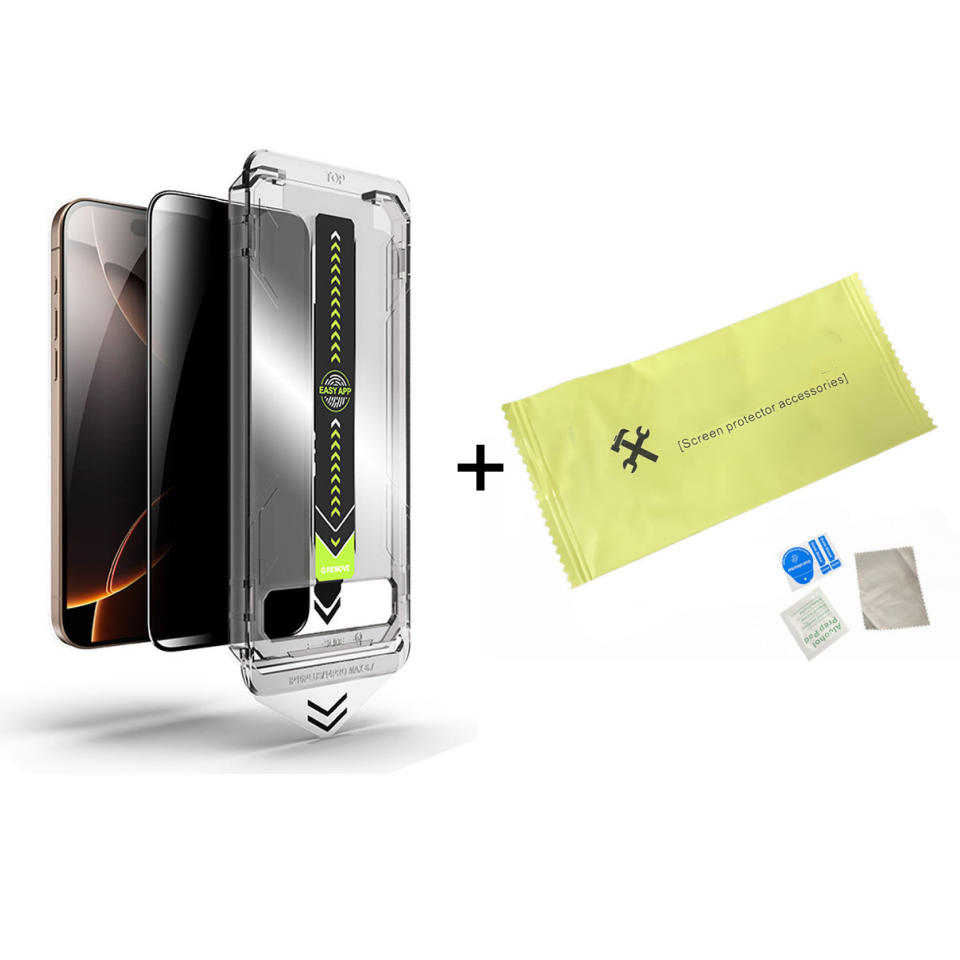 Dust-Removal Tempered Glass Screen Protector Kit