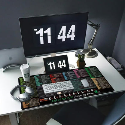 Non-slip, stain-resistant desk mat for the office