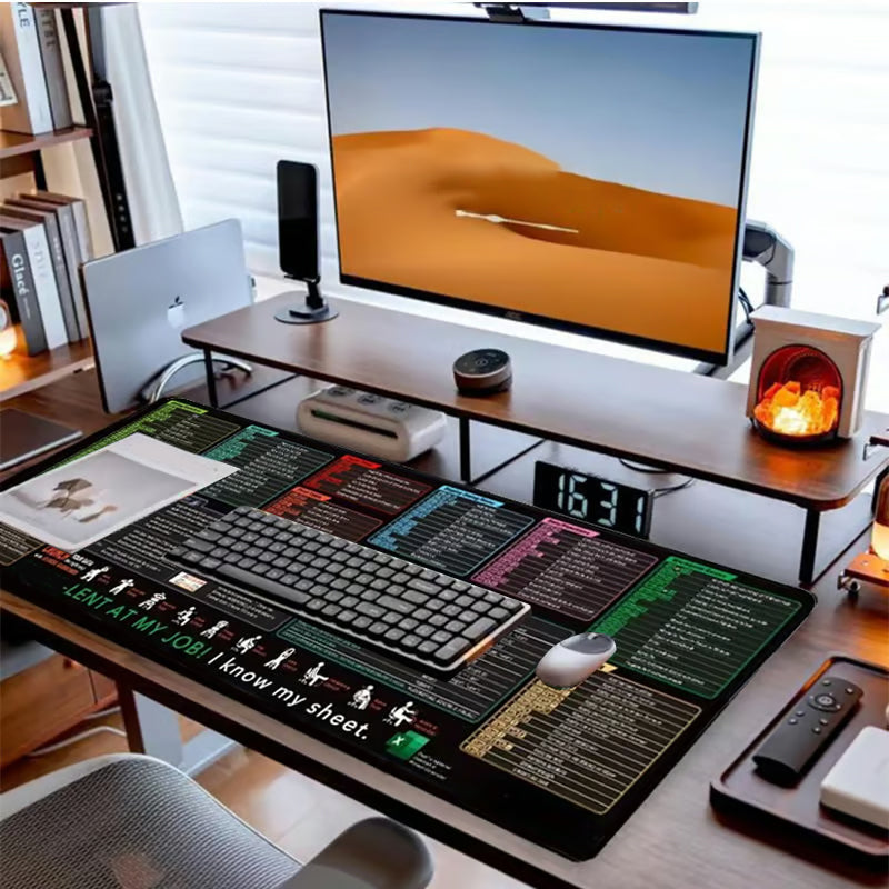 Non-slip, stain-resistant desk mat for the office