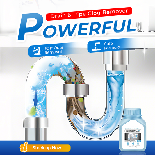⚡ Powerful Drain & Pipe Clog Remover – Strong Unclogging Power, Multi-Pipe Universal Fit, Fast-Acting & Easy to Use 🚿