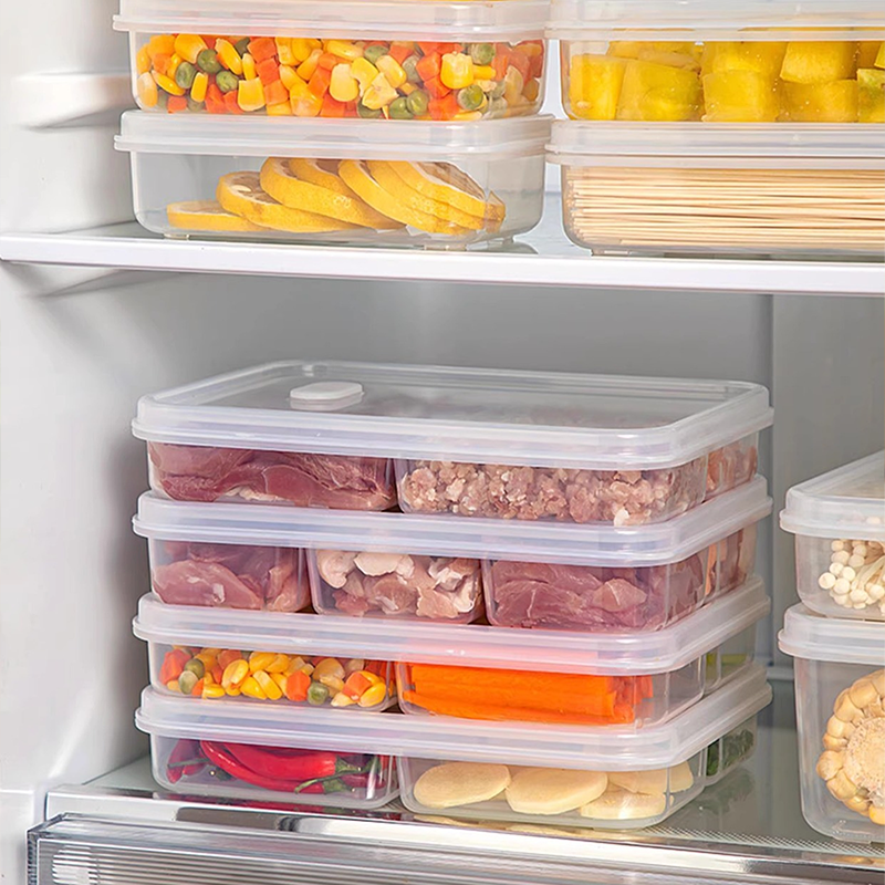 Contenedor de Alimentos Reutilizable con Divisiones