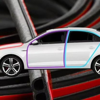 🚗 50% OFF NOW! 🔧 Self-Adhesive Car Door Rubber Sealing Strip – Reduces Noise, Dust-Proof & Easy Installation 🛡️