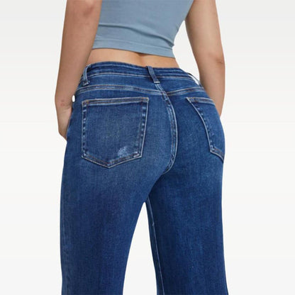 🔥LAST DAY SALE 50% OFF✨⚡ 50K+ SOLD! 🎁Mid-low Rise Baggy Jeans Stretchy Wide Leg for Women