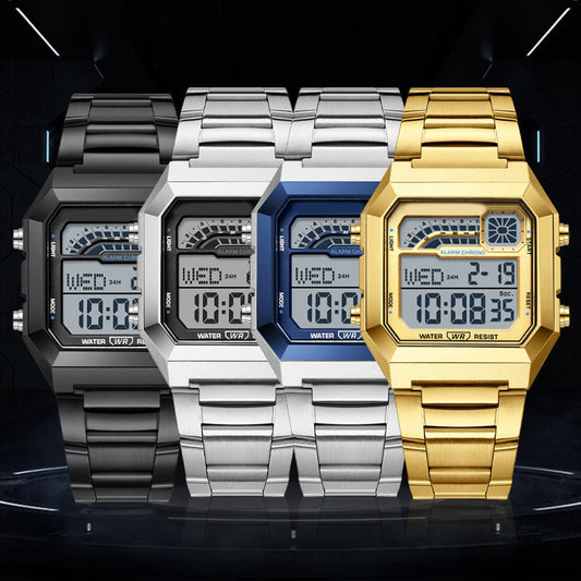 ⌚ 50% OFF! ⏱️ Unisex digital watch with a square face – luminous display, 50M water resistance, and a lightweight, durable strap 🌙