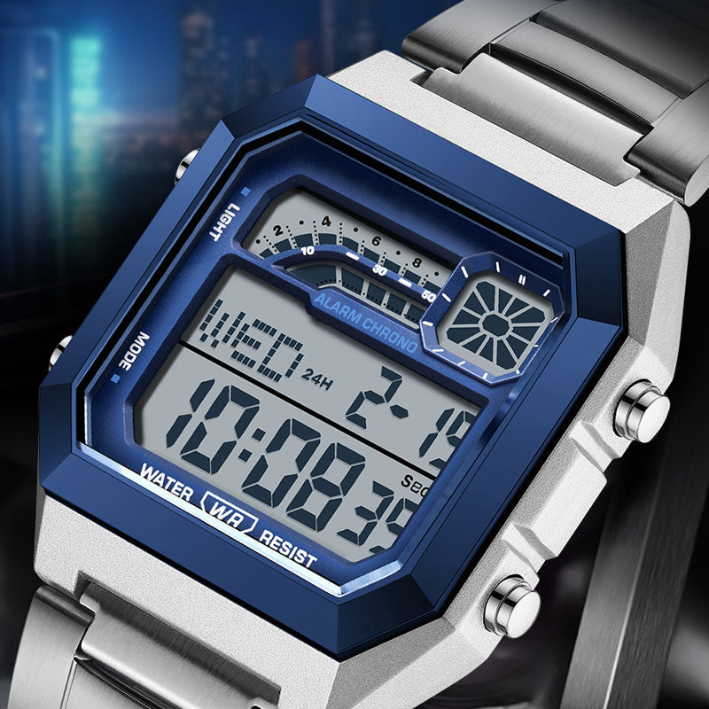 ⌚ 50% OFF! ⏱️ Unisex digital watch with a square face – luminous display, 50M water resistance, and a lightweight, durable strap 🌙