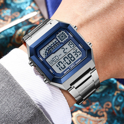 ⌚ 50% OFF! ⏱️ Unisex digital watch with a square face – luminous display, 50M water resistance, and a lightweight, durable strap 🌙