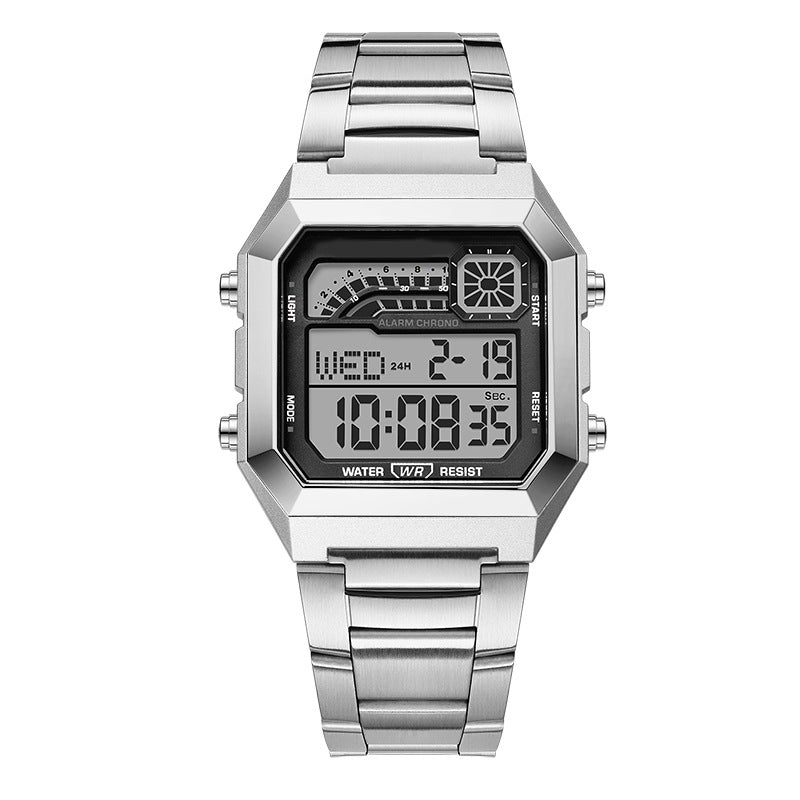 ⌚ 50% OFF! ⏱️ Unisex digital watch with a square face – luminous display, 50M water resistance, and a lightweight, durable strap 🌙