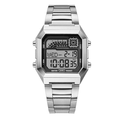 ⌚ 50% OFF! ⏱️ Unisex digital watch with a square face – luminous display, 50M water resistance, and a lightweight, durable strap 🌙