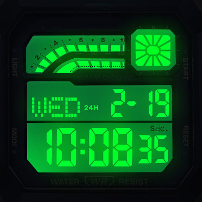 ⌚ 50% OFF! ⏱️ Unisex digital watch with a square face – luminous display, 50M water resistance, and a lightweight, durable strap 🌙