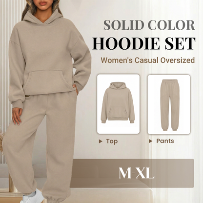 Women's Casual Oversized Hoodie and Pants Set