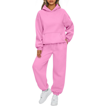 Women's Casual Oversized Hoodie and Pants Set