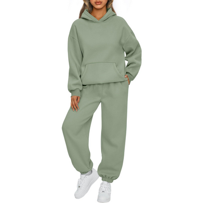 Women's Casual Oversized Hoodie and Pants Set