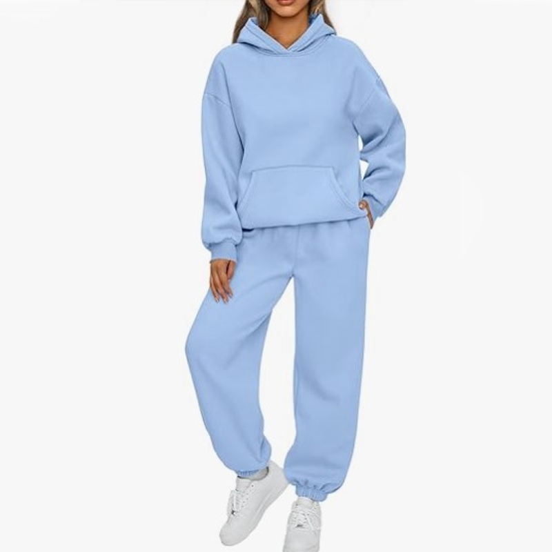 Women's Casual Oversized Hoodie and Pants Set