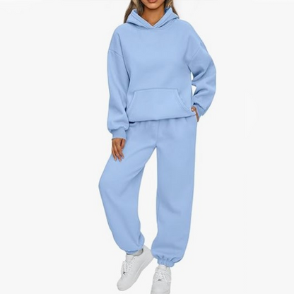 Women's Casual Oversized Hoodie and Pants Set