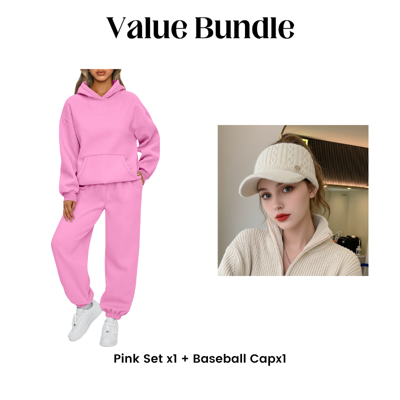 Women's Casual Oversized Hoodie and Pants Set