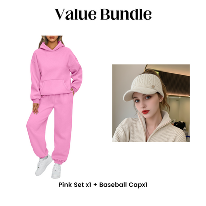 Women's Casual Oversized Hoodie and Pants Set