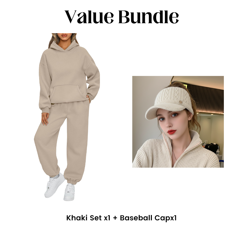 Women's Casual Oversized Hoodie and Pants Set