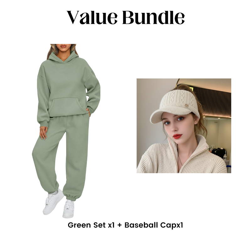 Women's Casual Oversized Hoodie and Pants Set