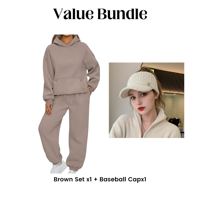 Women's Casual Oversized Hoodie and Pants Set