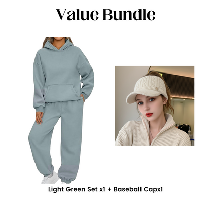 Women's Casual Oversized Hoodie and Pants Set