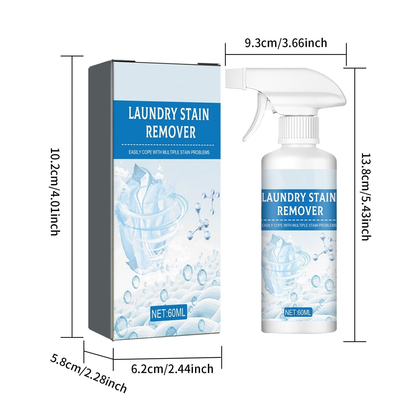 🏆 Last Day Special Price 14.99!!!! 🔥Buy 2 Get 1 Free🔥Powerful Laundry Stain Remover Spray