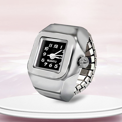 Alloy Finger Watch Ring
