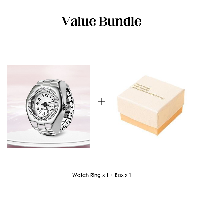 Alloy Finger Watch Ring