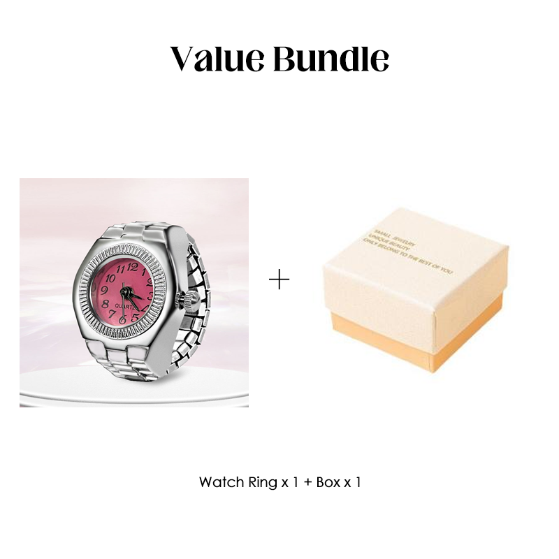 Alloy Finger Watch Ring