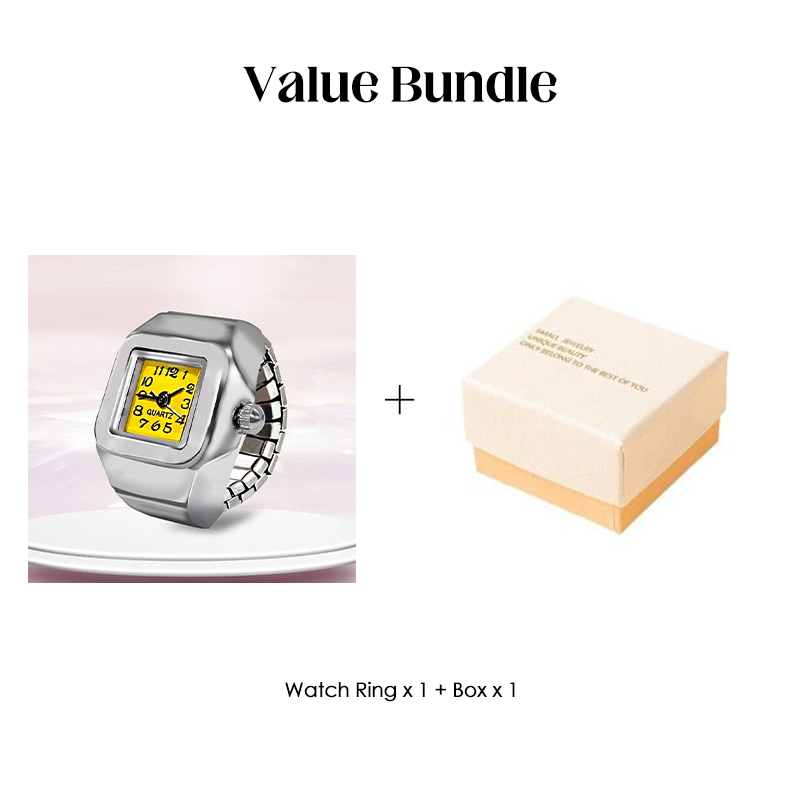 Alloy Finger Watch Ring