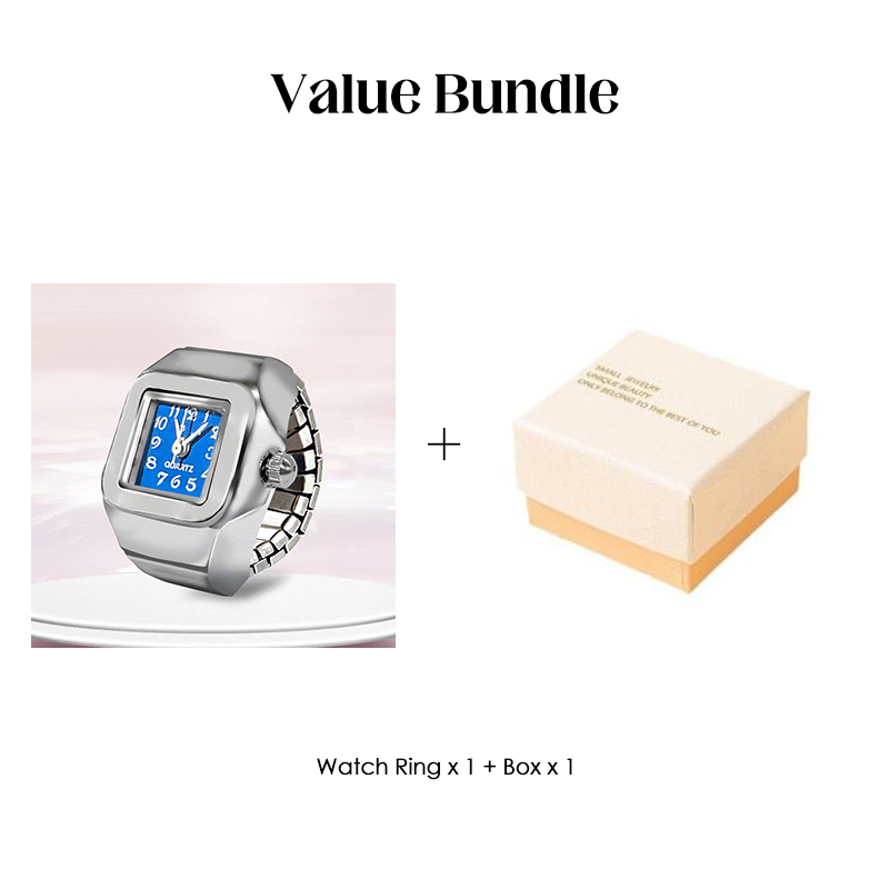 Alloy Finger Watch Ring