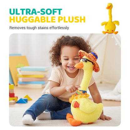 Paperella di peluche interattiva che parla e balla