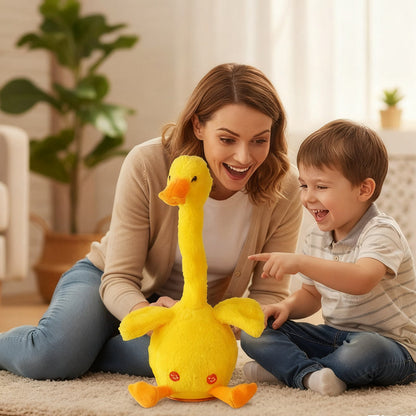 Paperella di peluche interattiva che parla e balla
